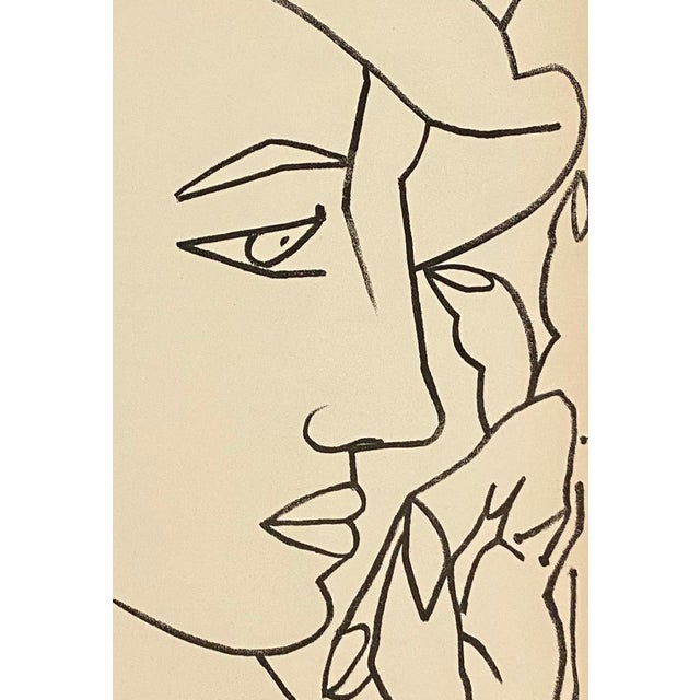 Rare vintage limited edition Stone Lithograph printed at Mourlot in Paris. this is from a signed and numbered portfolio...