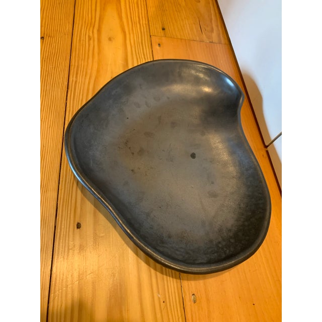 Mid-Century Modern Vintage Jean Austruy Heart Shaped Pottery Bowl For Sale - Image 3 of 8