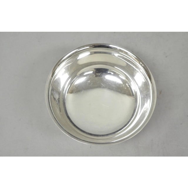 Mid 20th Century Vintage Mid Century Modern Gorham Yc780 8" Silver Plated Serving Bowl (C) For Sale - Image 5 of 8