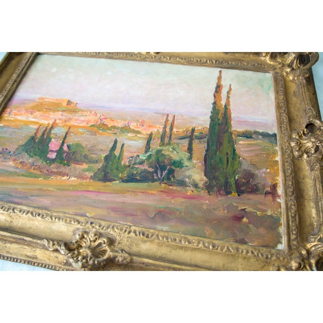 Frédérico Ayrés (1887-1963) (attributed to) Mediterranean landscape around 1920 oil on canvas annotated on the frame on...