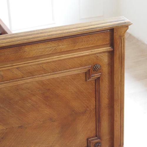 Antique French Louis Philippe Style Bed on Casters, 1890s For Sale - Image 18 of 18