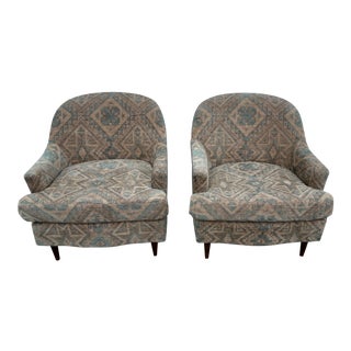 Mid-Century Modern Boho-Chic Armchairs- a Pair For Sale
