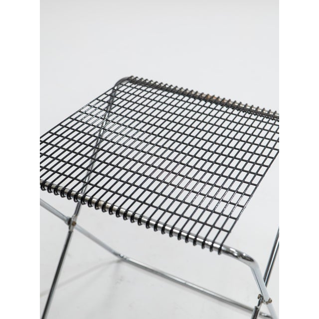 1970s Vintage Italian Folding Stools by De Marco & Rebolini for Robots, 1970s, Set of 2 For Sale - Image 5 of 6