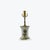Chinoiserie Style White and Green Floral Ceramic Vase Lamp For Sale - Image 4 of 4