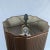 Metal 1990s Brass Table Lamp With Square Silk Shade For Sale - Image 7 of 13