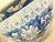 Chinoiserie Large Traditional Chinoiserie Blue & White Ceramic Hand Painted Chinese Fish Bowl Jardiniere, Cache Pot, Garden Planter With Botanical Motif For Sale - Image 3 of 12