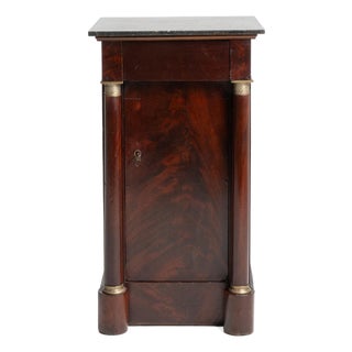 1820-1829 France Rich Mahogany Mahogany Pedestal Cabinet For Sale