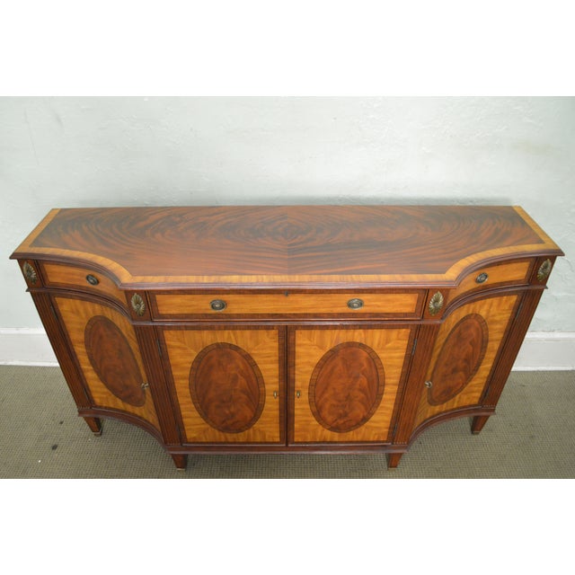 Ethan Allen Mahogany Inlaid Easton Sideboard Chairish