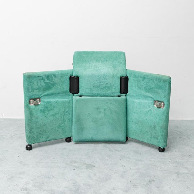 Green Roota Armchairs by Franco Buzzatti and Enrico Rocchi for Deko, 1970s, Set of 6 For Sale - Image 8 of 14