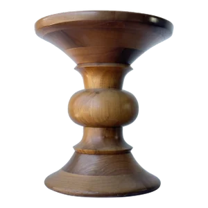 Eames Time Life Walnut Stool Model 513 Shape B by Herman Miller