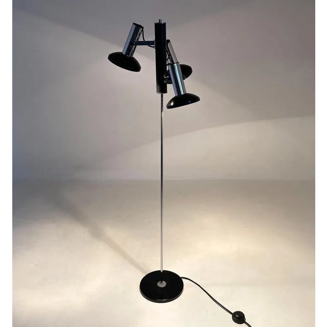Chrome 3 -pot Floor Lamp, Italy, 1960s For Sale - Image 6 of 13