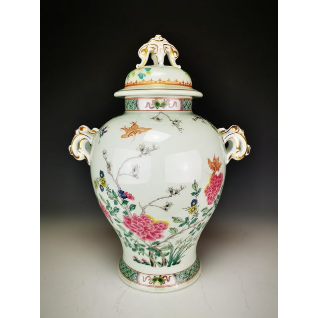 Large Lidded Vase with Openwork Handles Kien Long by Haviland for Puiforcat, Limoges, France, Late 20th Century For Sale - Image 13 of 13