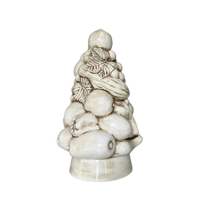 1970s Italian Hollywood Regency Blanc De Chine Creamware Trompe L’Oeil Fruit Basket Elevate your interior with the...