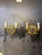 Metal 1930 Louise XIV Style Sunburst Shape Bronze Sconces 2 Lights For Sale - Image 7 of 8