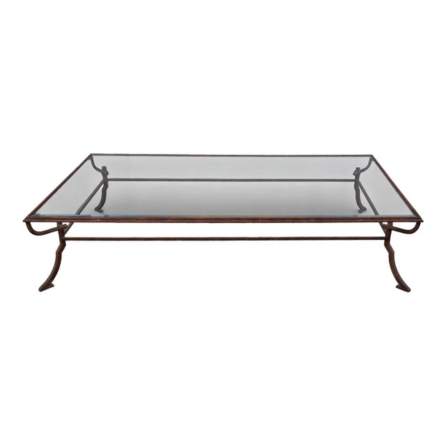 Late 20th Century Modernist Bronze Coffee Table For Sale