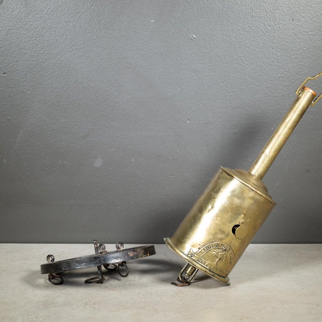 Mid 19th C. Brass Fireplace Roasting Bottle Jack For Sale - Image 4 of 7