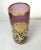Hollywood Regency Glass Vase with Golden Decorations, 1960s For Sale - Image 6 of 6