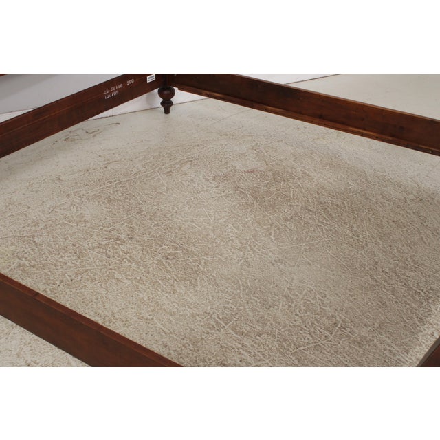 Wood Ethan Allen British Classics King Size Sleigh Bed For Sale - Image 7 of 17