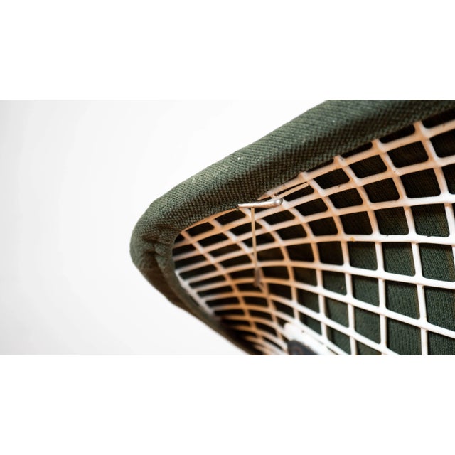 Green 1970s Knoll Bertoia Diamond Chair With Full Cover For Sale - Image 8 of 18