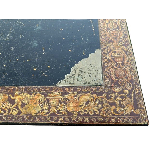 Hand Carved Desk With Jungle Motifs, Early 20th Century For Sale In Salt Lake City - Image 6 of 7