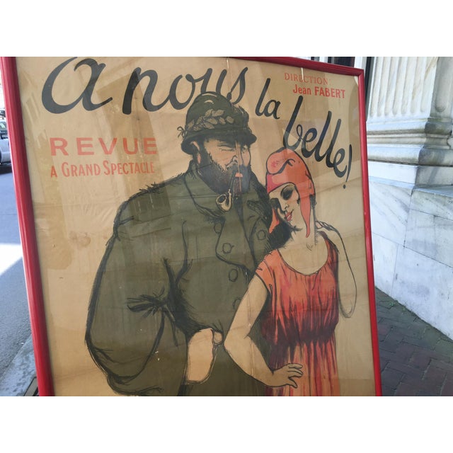 1910s Cinema Poster Orsi 1916 Monumental Parisian Avant-Garde Titled a Vous Belle For Sale - Image 5 of 12