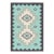 Pasargad Home Tuscany Aqua Wool Area Rug- 3'11'' X 5'11'' For Sale