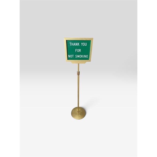 Originally designed for use in an upscale hotel, restaurant, private club, lobby, or reception area, the sign has the...