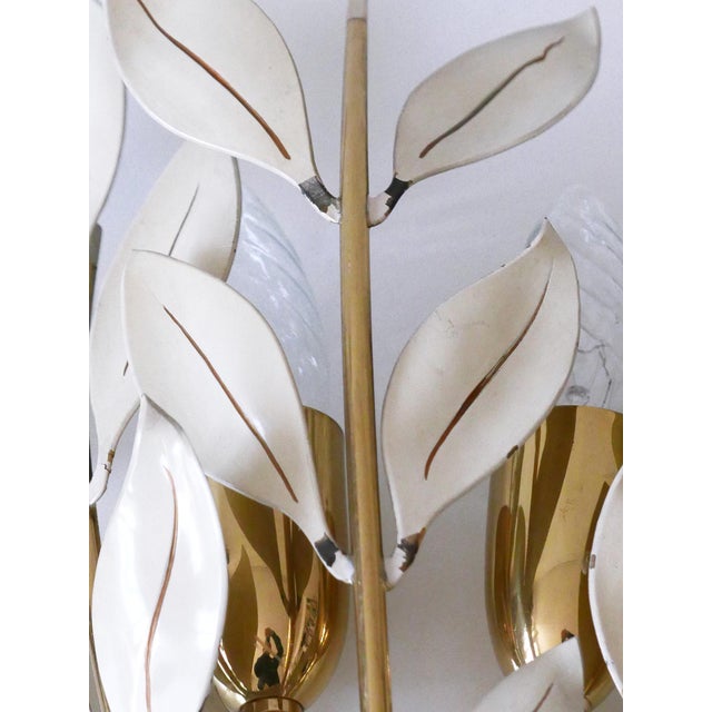 Laurel Bouquet Sconces by Vereinigte Werkstätten, Munich, 1950s, Set of 2 For Sale - Image 16 of 18