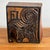 Late 20th Century Artisan Wood Carving for Abstract Etching, Signed For Sale - Image 4 of 8