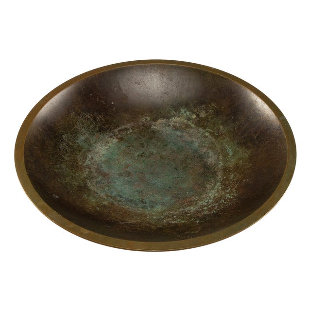 Art Deco Disko Metal Bowl by Just Andersen, 1930s For Sale