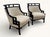 A pair of vintage Jay Spectre-designed, Wallis Simpson, lounge chairs. Part of the Special Effects collection,...