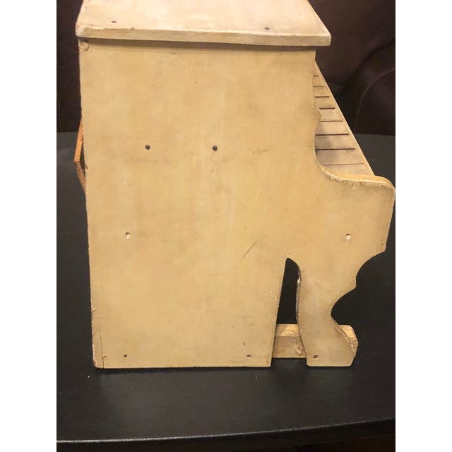 Cream Early 1900s Antique Schoenhut Upright Toy Piano With Dancing Muses Lithograph For Sale - Image 8 of 12