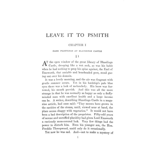 "Leave It to Psmith/ the Code of the Woosters/ Pigs Have Wings" 1996 Wodehouse, p.g. For Sale - Image 4 of 4