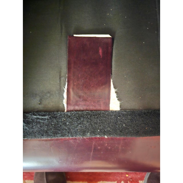 Late 20th Century Late 20th Century Robinson & Robinson Classic Worn Top Grain Leather Three Seat Sofa For Sale - Image 5 of 6