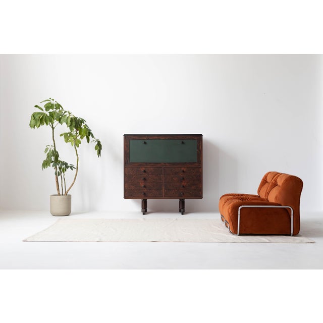 Mid-Century Modern Mid-Century Secretary Cabinet, Italy, 1960s For Sale - Image 3 of 8