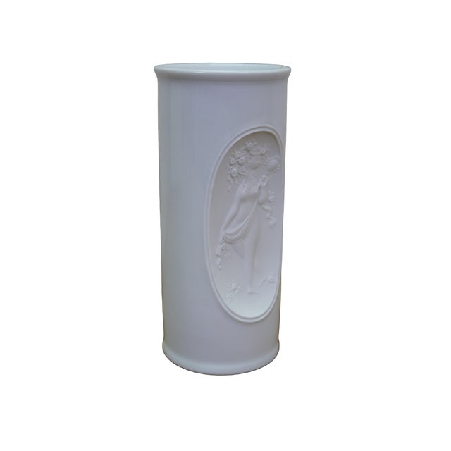 Mid-Century Modern Mid Century German Porcelain Studio Vase by Bjorn Wiinblad for Rosenthal 6.5" For Sale - Image 3 of 14