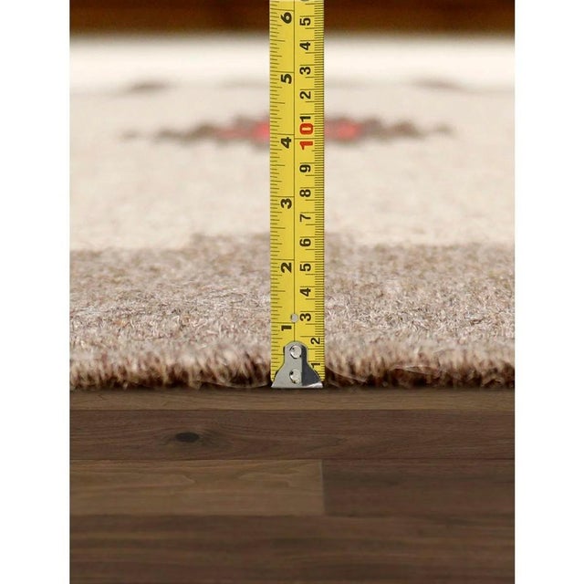 2010s Tuscany Wool L. Brown Area Rug, 8'11'' X 12' 0'' For Sale - Image 5 of 6