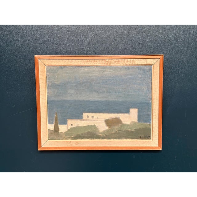 Bernhard Önstad, Utomlands, 1958, Oil Painting on Canvas, Framed For Sale - Image 4 of 10