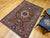 Textile Vintage Persian Kashan Rug, Hand-Knotted Wool, Floral Pattern, Navy & Ivory, 5x7 For Sale - Image 7 of 18