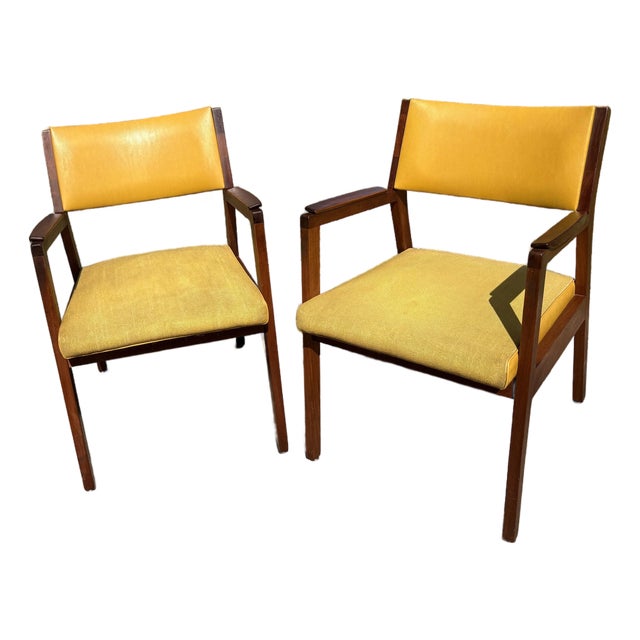 MCM Walnut Side Chairs - A Pair For Sale