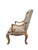 Late 20th Century Vintage Georgian Revival Style Carved Wood Armchairs by Plunkett Furniture - Pair For Sale - Image 5 of 10