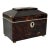 Dutch Dome-Top Faux Tortoiseshell Tea Caddy With Mounts, Circa 1830 For Sale