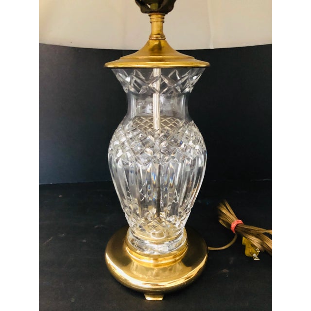 Waterford Crystal Solid Brass Table Lamp W/Shade Chairish