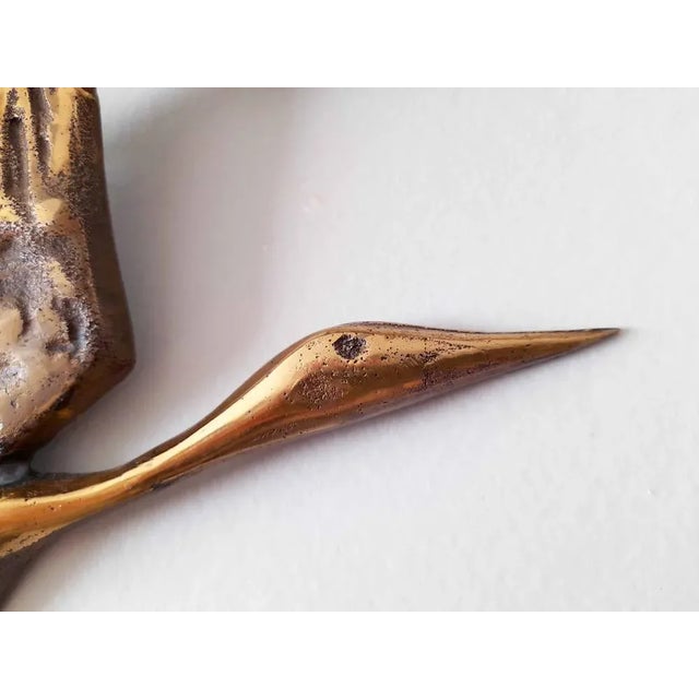 Gold Yves Lohé, Bird Sculpture, 1970s, Bronze For Sale - Image 8 of 11