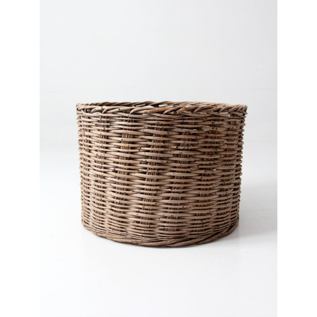 Antique Large Woven Basket For Sale - Image 11 of 15