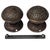 Late 19th Century 1880s Antique American Bronze Door Knobs With Rosettes - A Pair For Sale - Image 5 of 8