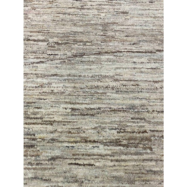 Brown 1990s Handwoven Moroccan Style Area Rug 9x13 For Sale - Image 8 of 9