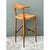 Mid 20th Century Vintage MCM Wood and Rush Bar Stool For Sale - Image 5 of 12