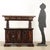 Sideboard with walnut stand in Emilian baroque style made with ancient woods, Italy, early 20th century. Removable top,...