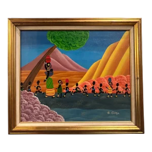 Vintage Folk Art Painting